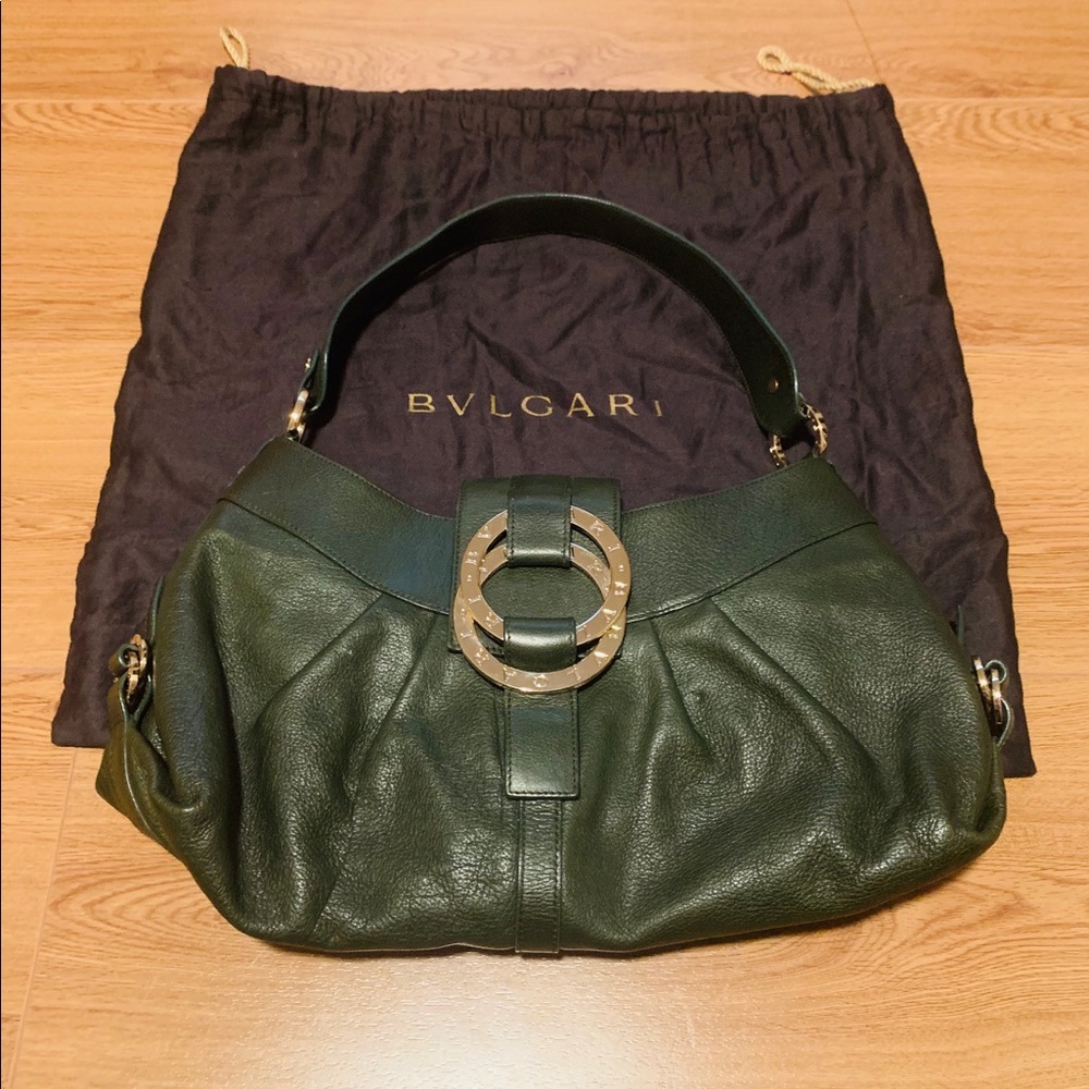 BVLGARI 💯 Auth Chandra Bag - Green